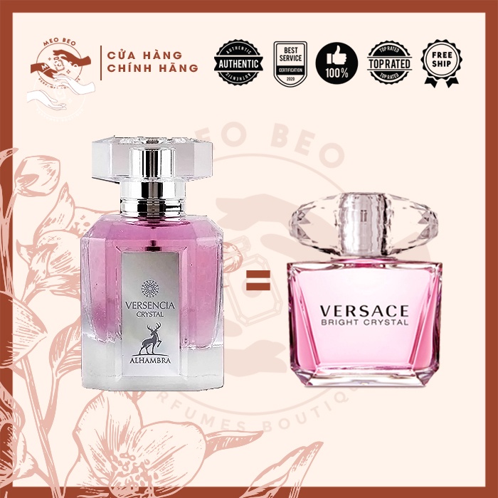🐈𝒎𝒆𝒐𝒃𝒆𝒐𝒕𝒉𝒐𝒎𝒕𝒉𝒐🐈nước hoa mùa hè Dubai Versencia Crystal mẫu thử mini bỏ túi