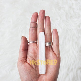 Đá selenite thô tự nhiên làm sạch nhà cửa, văn phòng, thanh tẩy bài tarot