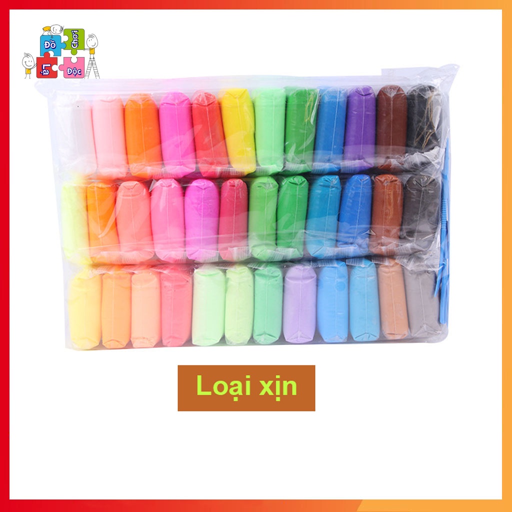 Đất nặn đất sét tự khô siêu nhẹ an toàn cho trẻ em - 12-36 màu
