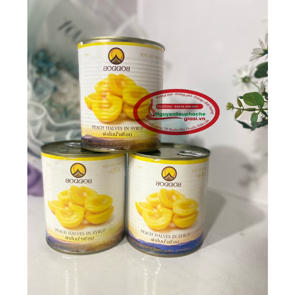 Đào ngâm BODDOB Thái Lan 820g