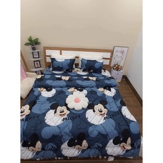 Bộ Chăn Phao Ga Gối 5 món Cotton poly chăn dày dặn 1m8x2m1