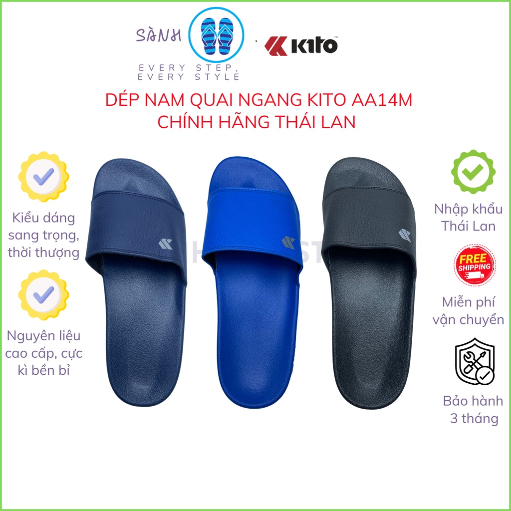 Dép nam quai ngang Thái Lan làm từ nhựa eva siêu nhẹ, sang trọng, êm ái, phù hợp mang đi hằng ngày,size từ 37 đến 44