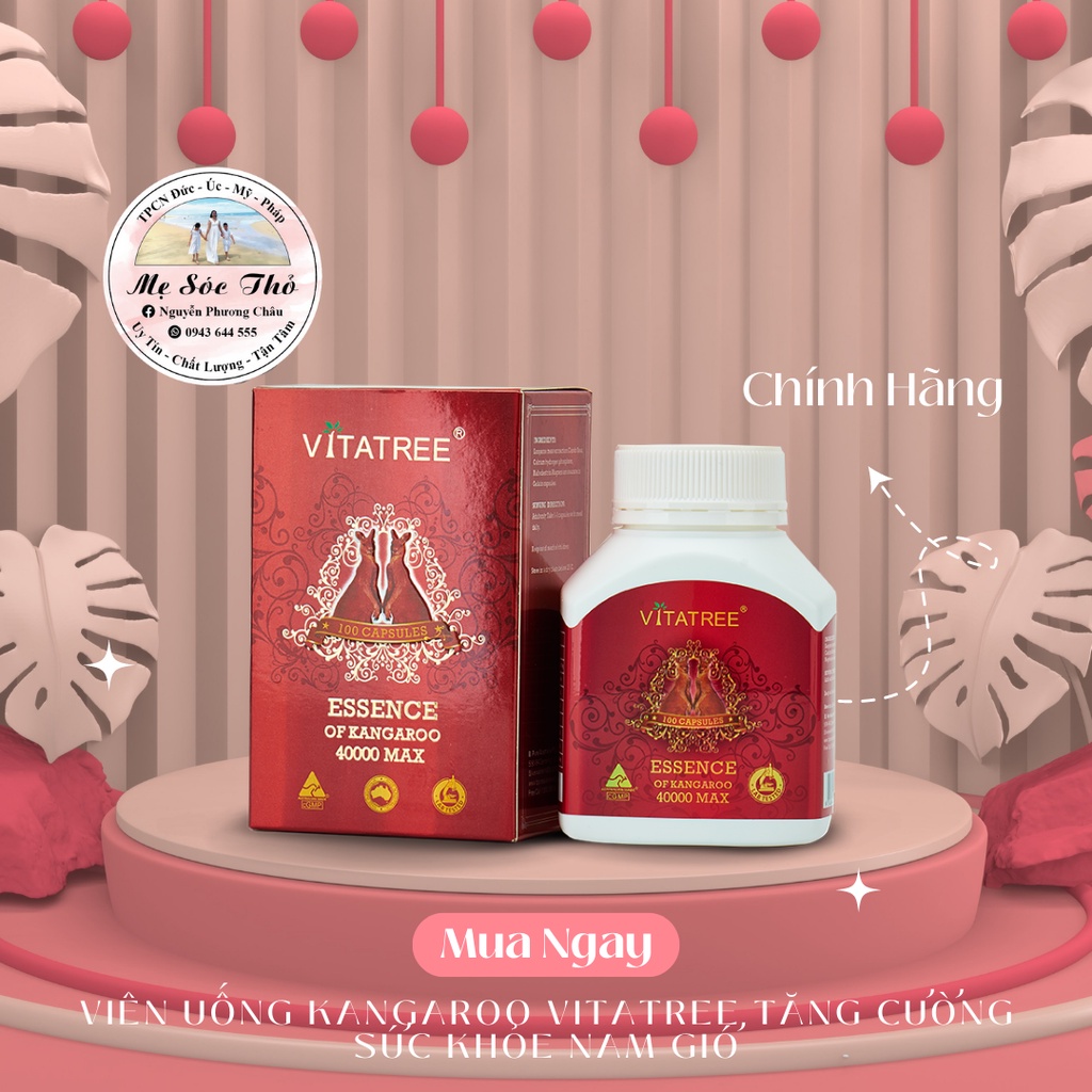 Viên Uống Kangaroo Vitatree Tăng Cường Sức Khỏe Nam Giới 100 Viên - nguyenphuongchau