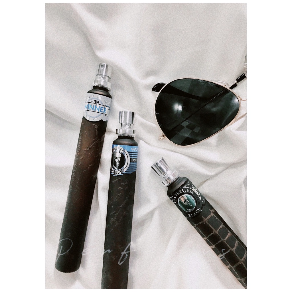 Combo 2 Chai Nước hoa NAM mùi mát Cuba WINNER & WILD HEART chính hãng Pháp 35ml - Mùi mát mẻ,ngọt dịu,sảng khoái