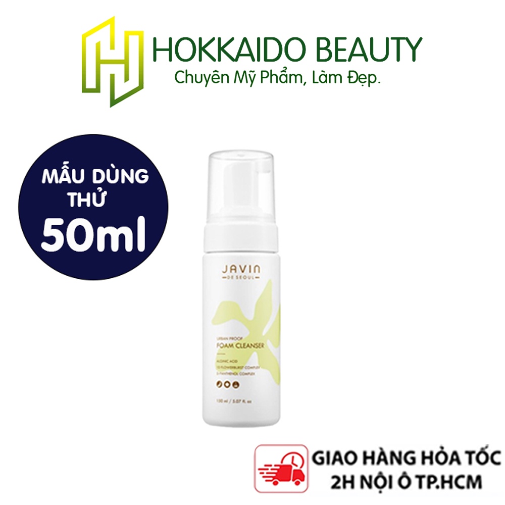 Sữa Rửa Mặt Bọt Mềm Trắng Sạch Da Hàn Quốc Javin De Seoul Urban Proof Foam Cleanser 50ml
