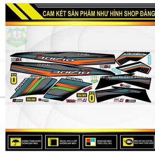 TEM RỜI WAVE BLADE 110 CHẾ PHỐI XÁM ĐEN CAM