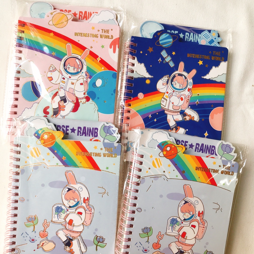 Sổ lò xo, vở lò xo bìa dễ thương