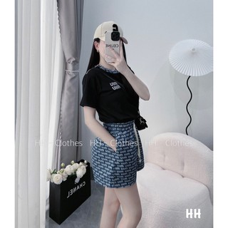 Set áo và quần Short jean MIUMIU