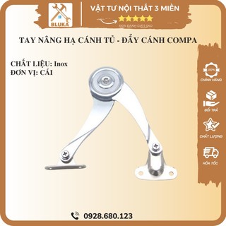 Tay nâng hạ cánh tủ hình compa, đẩy cánh - bluka