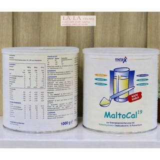 Sữa bột tăng cân Maltocal 19 nội địa Đức hộp 1kg, cho trẻ biếng ăn, suy dinh dưỡng, thấp còi, giúp tăng chiều cao