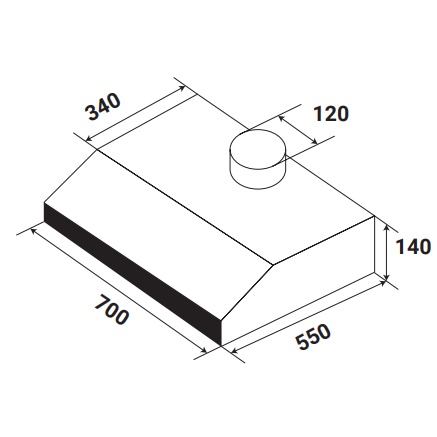 MÁY HÚT MÙI KAFF KF - 700W
