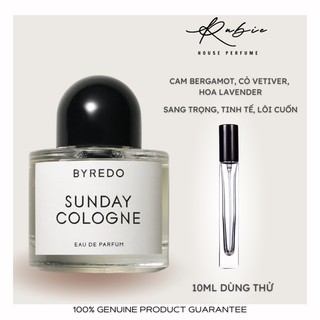 SUNDAY COLOGNE - Byredo Eau de Parfum - 10ML Nước Hoa Chính Hãng