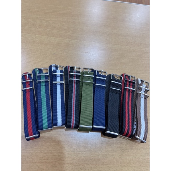 Dây đồng hồ vải dù mềm thay cho đồng hồ size 18mm 20mm