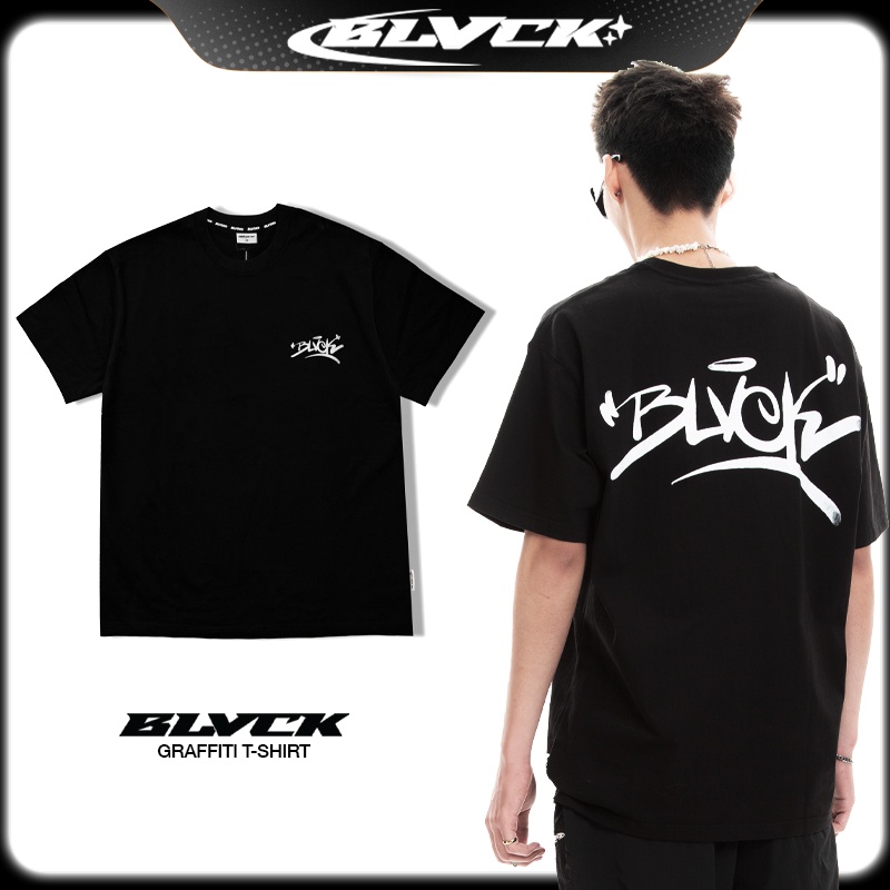 Áo thun in logo BLVCK graffiti T-shirt, 100% Cotton