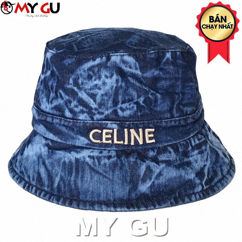 Mũ Bucket Nón tai bèo vành cụp CELINE jean wax cá tính M757