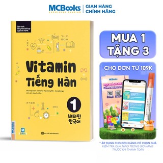 Sách - Vitamin Tiếng Hàn 1 Cho Người Mới Bắt Đầu - Học Kèm App Online