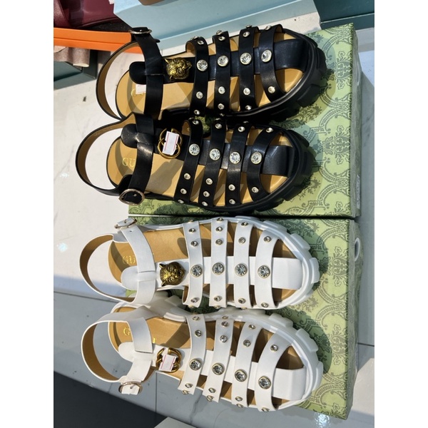 Sandal rọ gc đế cao đính đá fullbox .Thuytienshoes