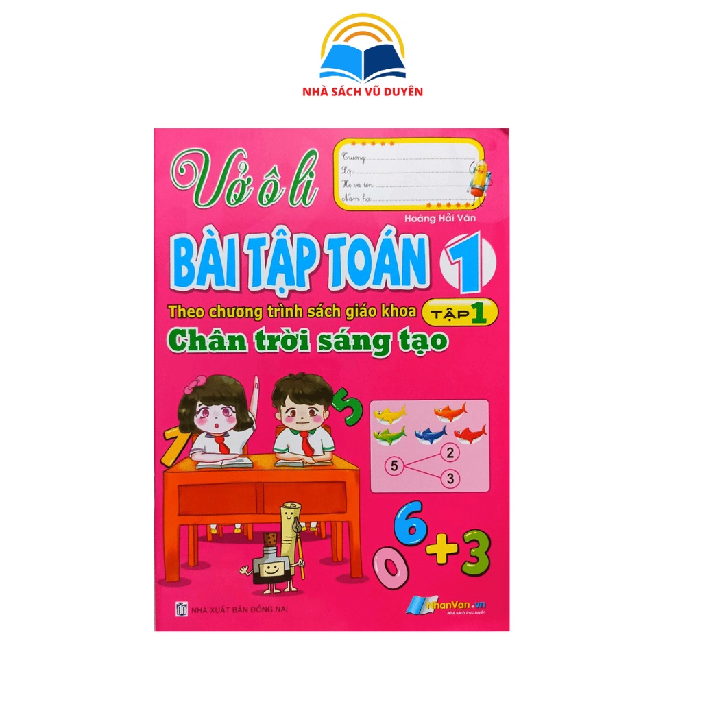 Sách - Combo Vở Ôli Bài Tập Toán Lớp 1 - Biên Soạn Theo Chương Trình SGK Chân Trời Sáng Tạo