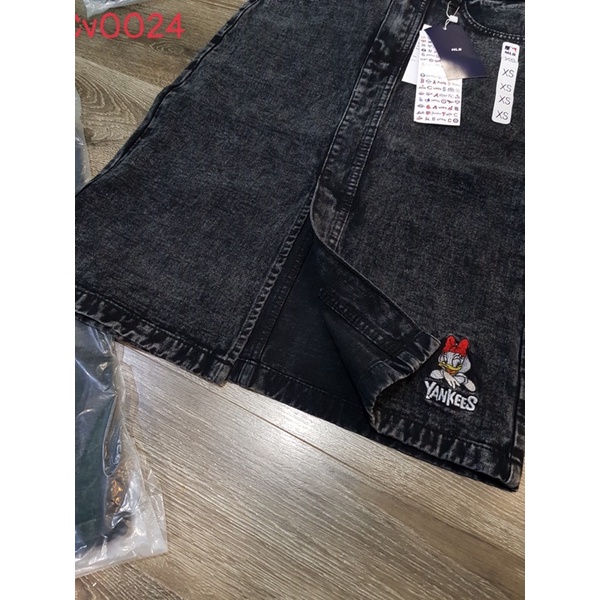 Chân váy dài MLB màu đen