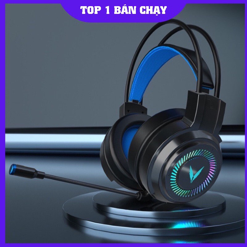 Tai nghe chụp tai gaming 7.1 full box led rgb cho máy tính pc laptop điện thoại phục vụ chơi game giải trí