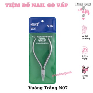 • Kềm cắt da Vuông Trắng mạ inox | Kềm Nhật