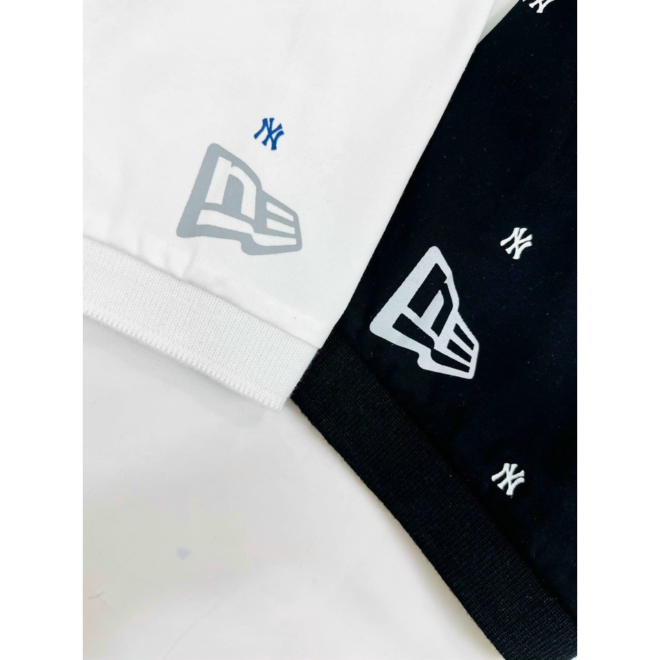 Áo Polo MLB NY Nam Nữ Hàng Xuất Dư 2 Màu Đen Trắng