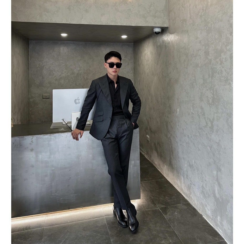 The Dakana Classic Chelsesa Boots Giày Bốt Nam Cơ Bản Da Bò Nhập Khẩu Nguyên Tấm Đế Khâu Thủ Công 3cm