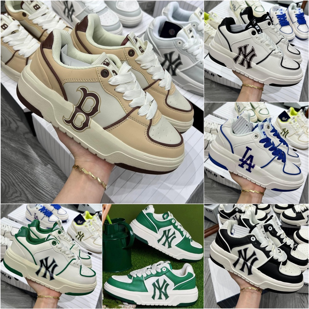 Giày MLB chunky dán HÀNG CAO CẤP MLB Chunky Liner New York Yankees White Black bản mới nhất hót tren 2022 đủ sz 36-43