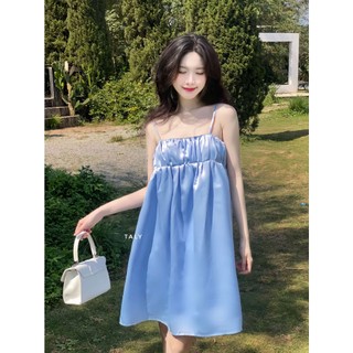 Đầm 2 dậy lụa mềm mại dễ thương ELIE TALY D04031