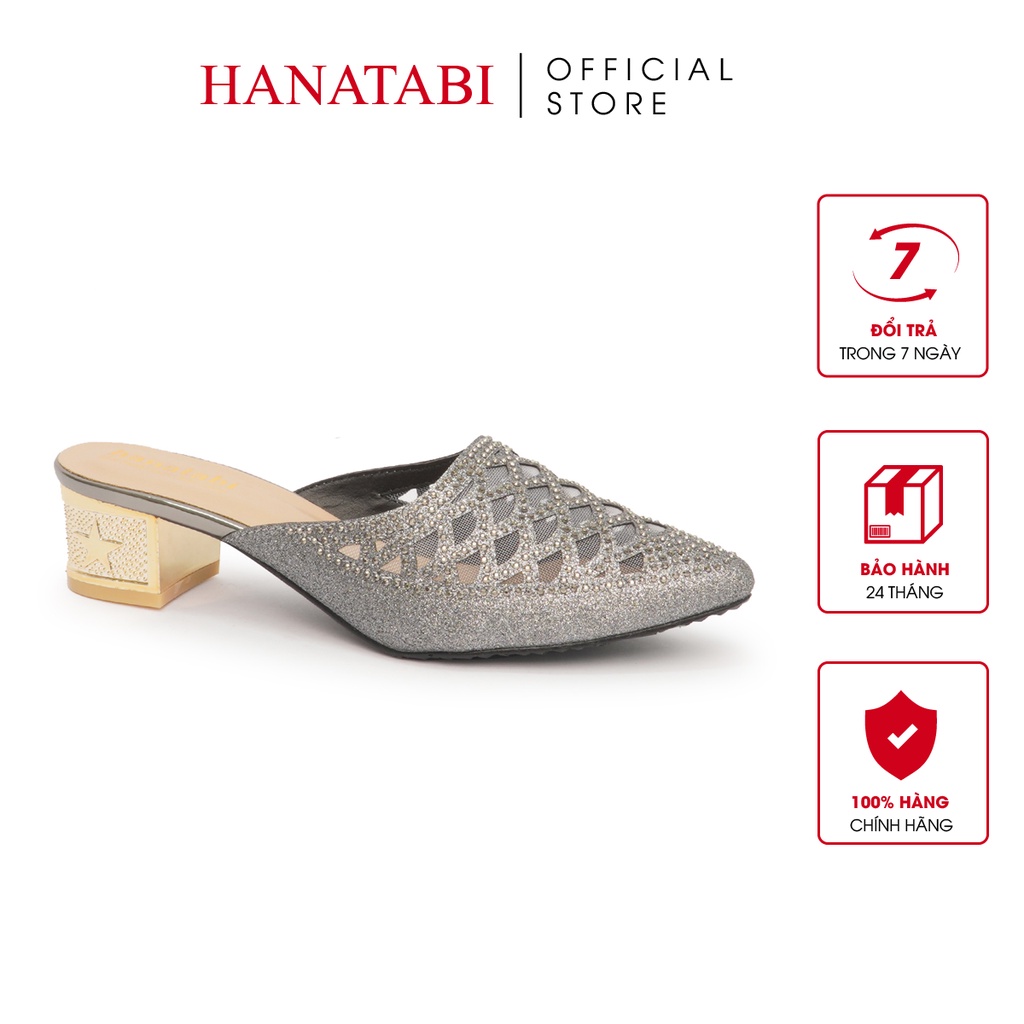 Sục Nữ Hanatabi Đính Xoàn Đế Cao 5cm Mã HNSB5F785