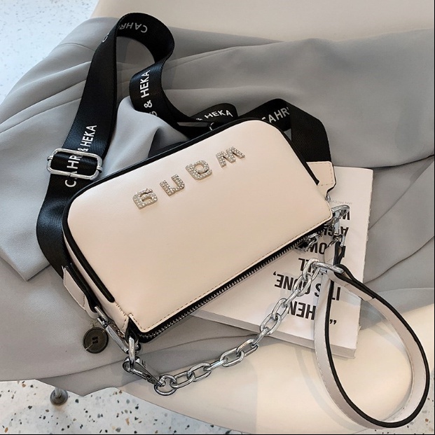 Túi xách nữ đeo 2 kiểu dây phối xích cực lạ chất da mềm mịn cao cấp Capucha T282