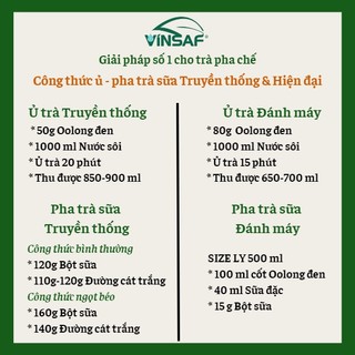 TRÀ OLONG ĐEN VINSAF 500gr
