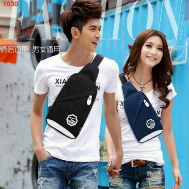 Túi đeo chéo nữ, Túi đeo vai quai da mix xích tag chữ D siêu xinh SL