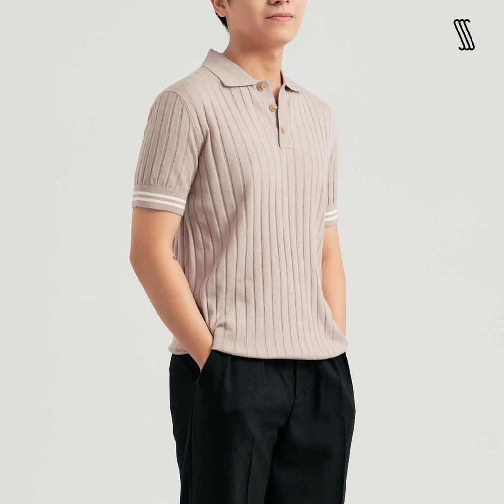 [Mã FATP17 giảm 50K đơn 200K] Áo phông có cổ nam SSSTUTTER polo hàn quốc len mát mặc mùa hè COOL KNITTED ORGANIC POLO