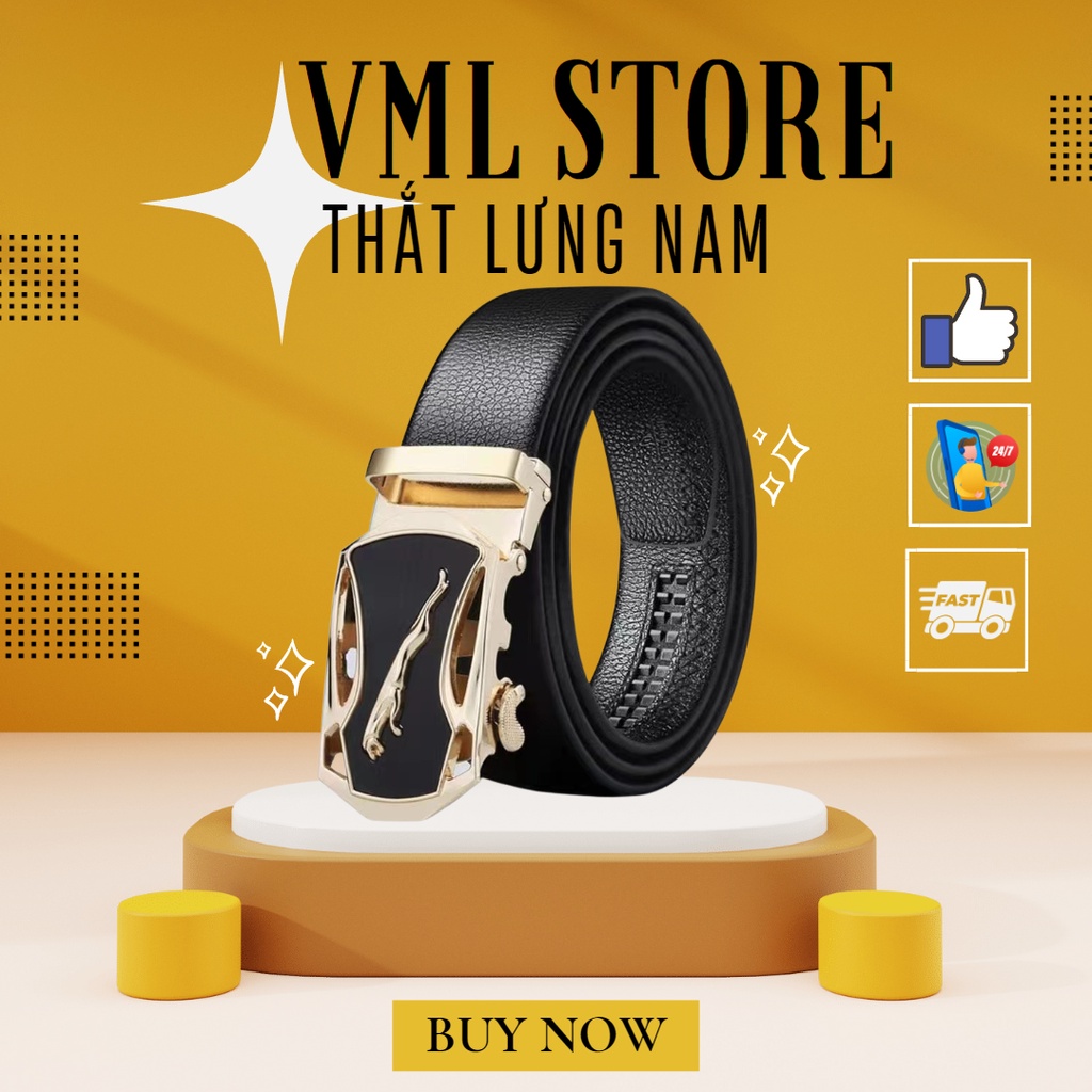 Thắt Lưng Nam Da Pu Cao Cấp, Thời Trang Phong Cách Lịch Lãm Cá Tính Mã Số VML_008