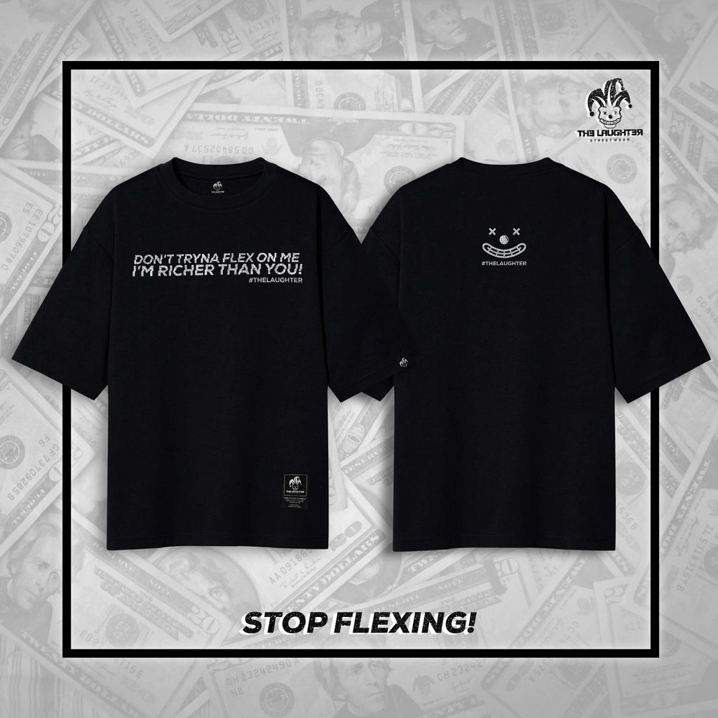 Local brand The Laughter - NO FLEX GLITTER Tee - Áo Phông 100% Cotton