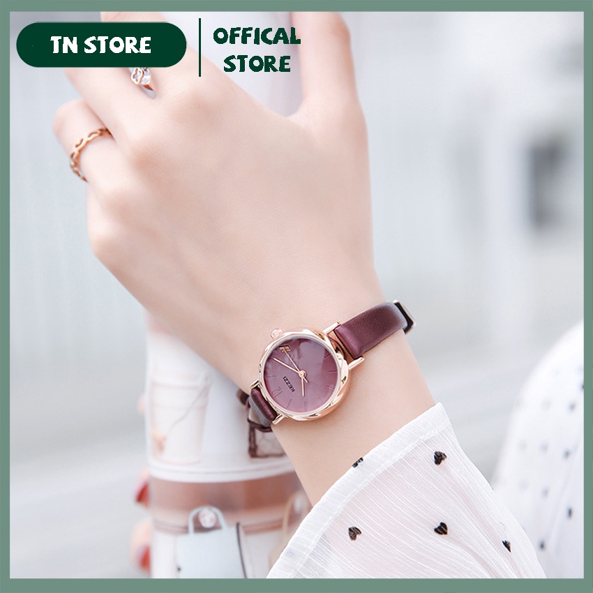 (HOT HOT) Đồng Hồ Nữ Thời Trang Kezzi Cao Cấp - Thiết Kế Dây Da Sang Trọng, Phong Cách, Tôn Lên Vẻ Đẹp Của Phụ Nữ