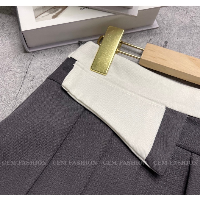 Chân Váy Tennis Phối Cạp BIGSIZE, Chân Váy Xếp Ly Hot Girl Hàng May Kỹ Chất Lượng CEM023