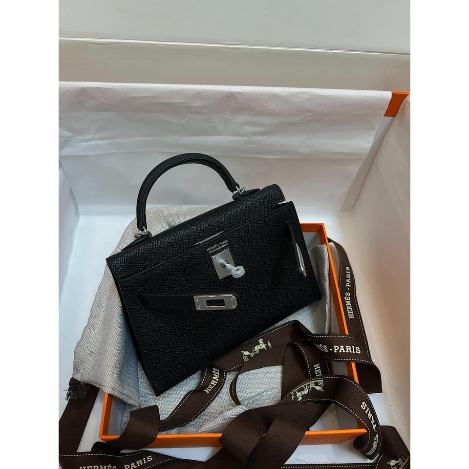 Túi Her kelly mini da epson bản siêu cấp máy Size 21Cm đựng vừa đt Full box - túi vải bảo vệ