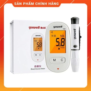  Máy đo đường huyết Yuwell -bảo hành trọn đời + tặng 50 que + 50 kim