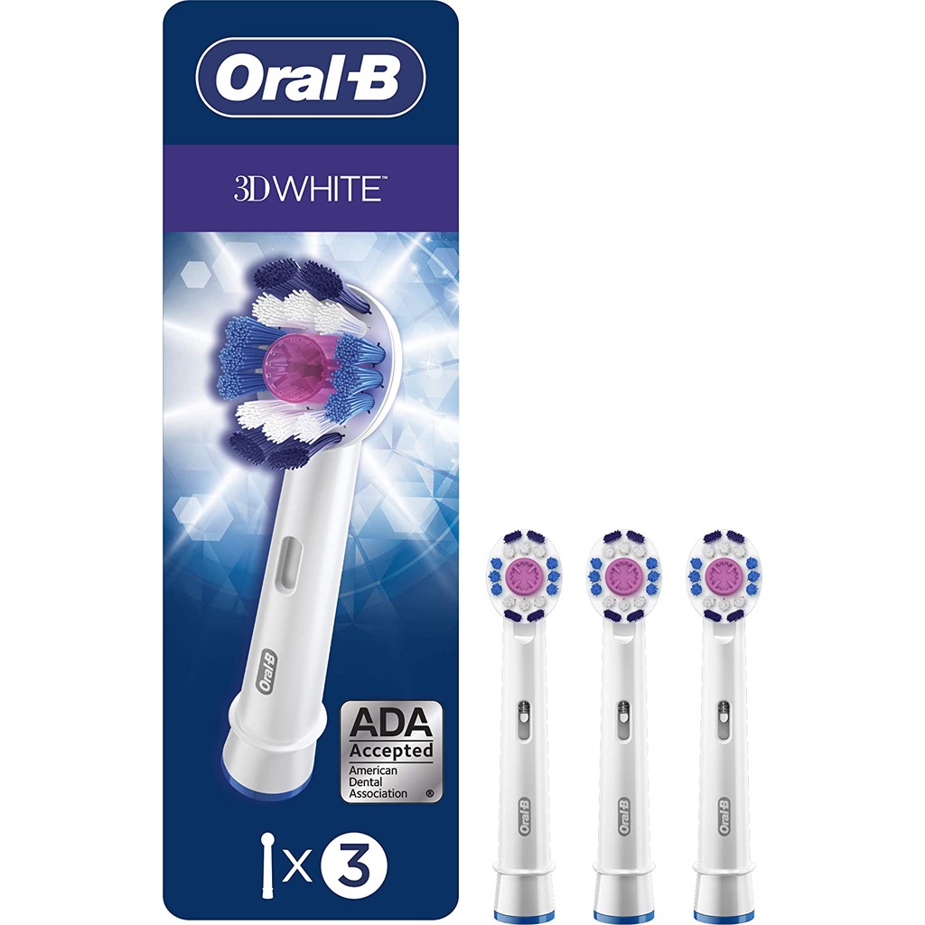 Set 3 đầu bàn chải điện thay thế Oral-B 3D-White