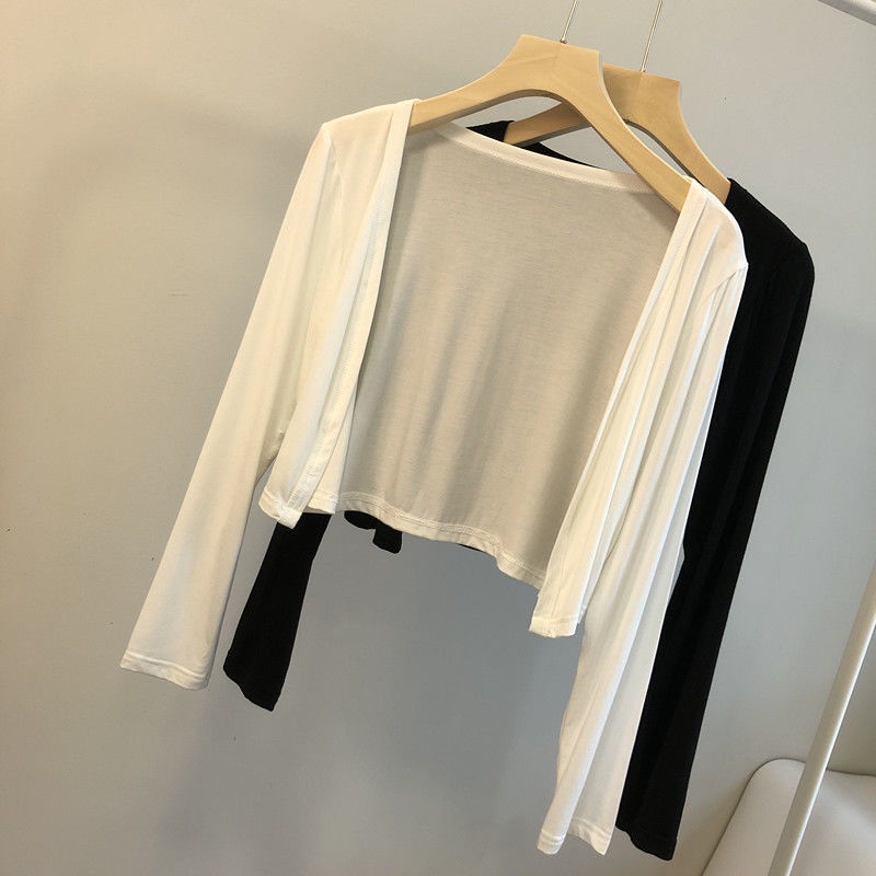 Áo Khoác Cardigan Mỏng Dáng Ngắn Thời Trang Mùa Hè Dành Cho Nữ