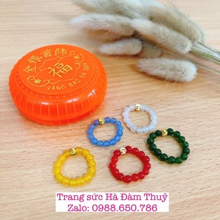 Nhẫn đá nhiều màu🥰 Siêu đẹp🥰 Siêu dễ thương, Cá tính🥰