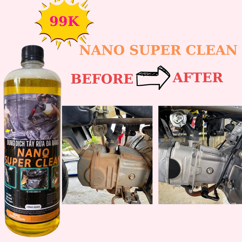 Dung Dịch Vệ Sinh Nhông Sên Đĩa Siêu Sạch Nano Super Clean (Tương tự M