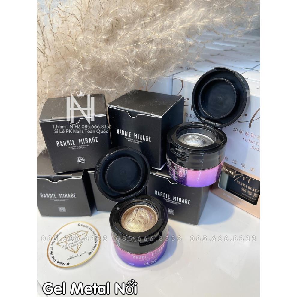 Gel metan Barbie Mirage , Gel metal nổi Barbie MirageI , gel metan nổi Barbie Mirage cao cấp Gold/Sliver