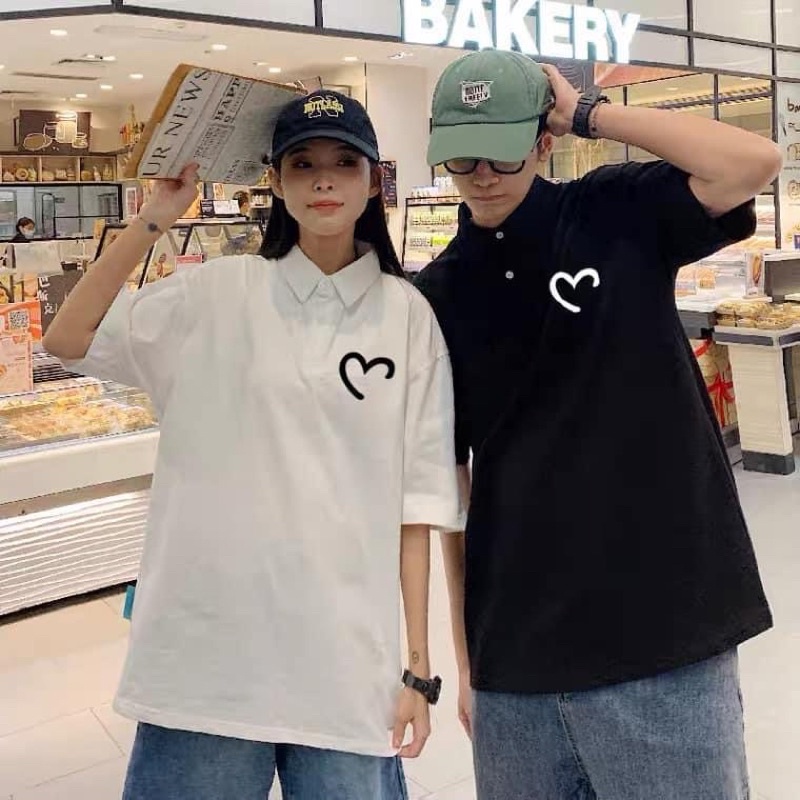 Áo polo đôi trái tim Neocouple