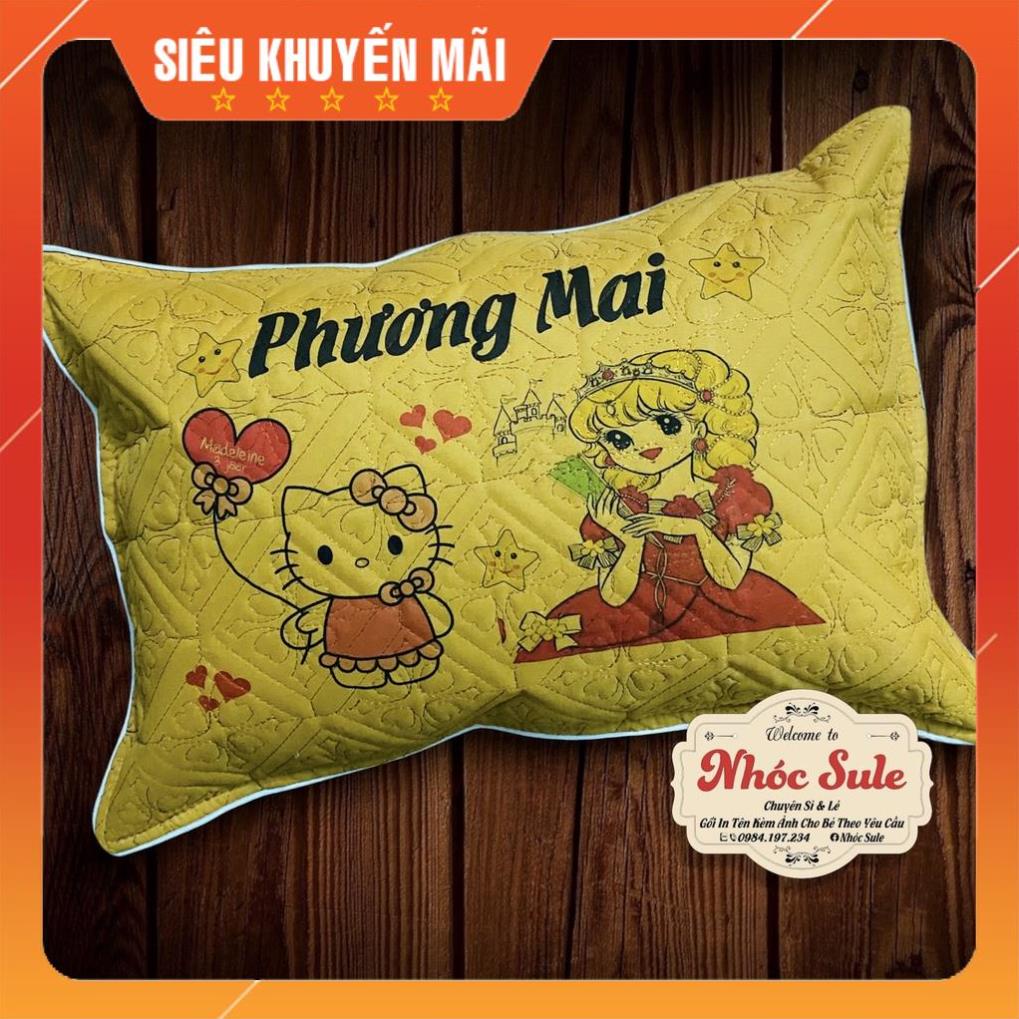 Gối công chúa in tên cho bé theo yêu cầu Nhóc Sule