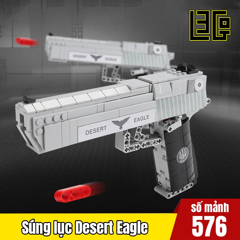 Súng lục Desert Eagle 576 Mảnh - Mô hình lắp ghép - Đồ chơi xếp hình thông minh