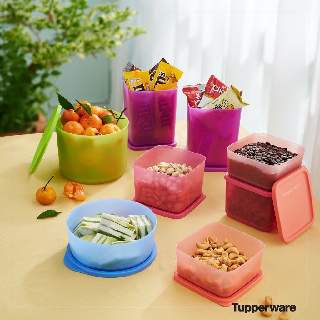 Bộ hộp trữ đông, trữ mát Tupperware Freezermate 8 và Magic set 16 - Bảo hành trọn đời - Nhựa nguyên sinh an toàn