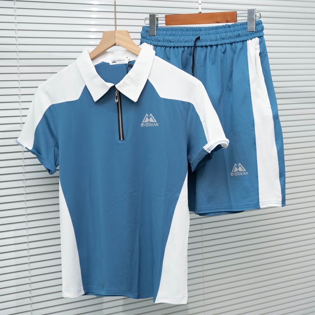 Bộ Quần Áo Mặc Nhà Thể Thao Nam Mùa Hè Phong Cách Cao Cấp TATO, 4 màu đen trắng xám xanh